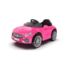 Coche eléctrico Mercedes infantil 12V – Rojo o Rosa con mando y batería recargable (3+)