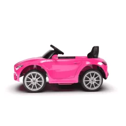 Coche eléctrico Mercedes infantil 12V – Rojo o Rosa con mando y batería recargable (3+)