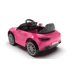 Coche eléctrico Mercedes infantil 12V – Rojo o Rosa con mando y batería recargable (3+)