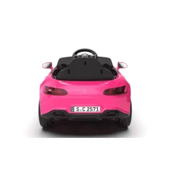Coche eléctrico Mercedes infantil 12V – Rojo o Rosa con mando y batería recargable (3+)