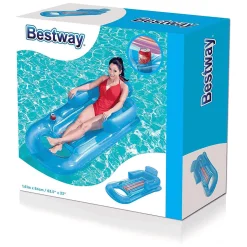 Colchoneta Tumbona Flotante Piscina 150x76 cm