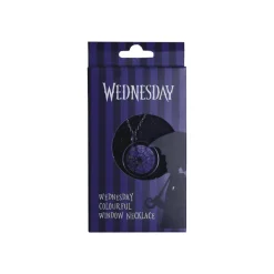 Collar Ventana Colorida inspirado en Wednesday Addams