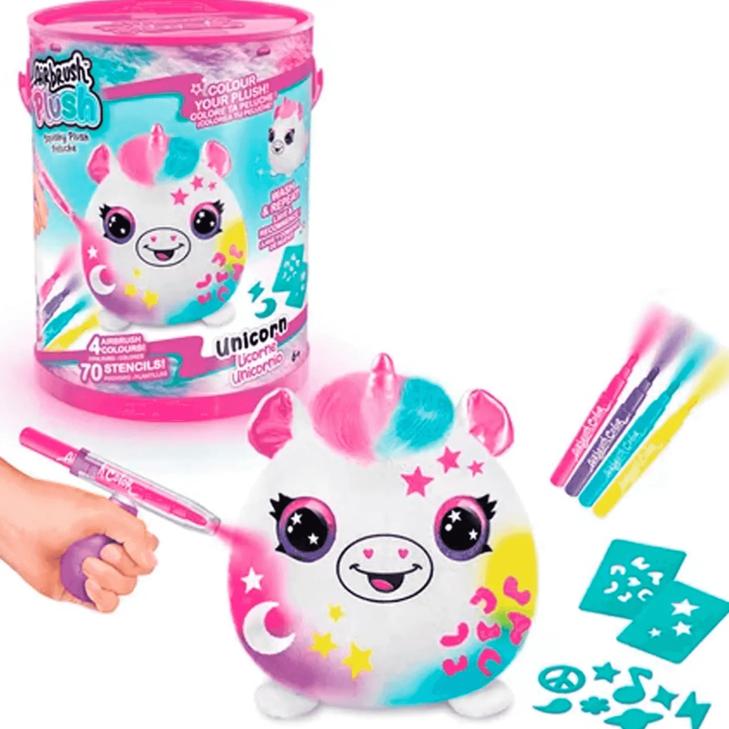 Colorea tu Mascota Barril Peluche Squishy