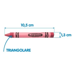 Crayola 16 Ceras Triangulares Lavables Mini Kids