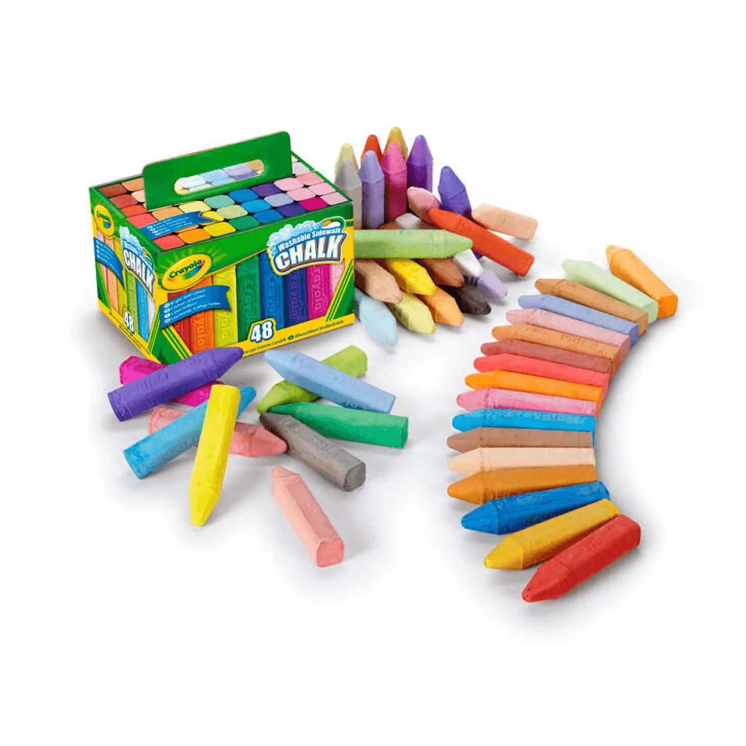 Crayola 48 Maxi Tizas de Suelo Lavables