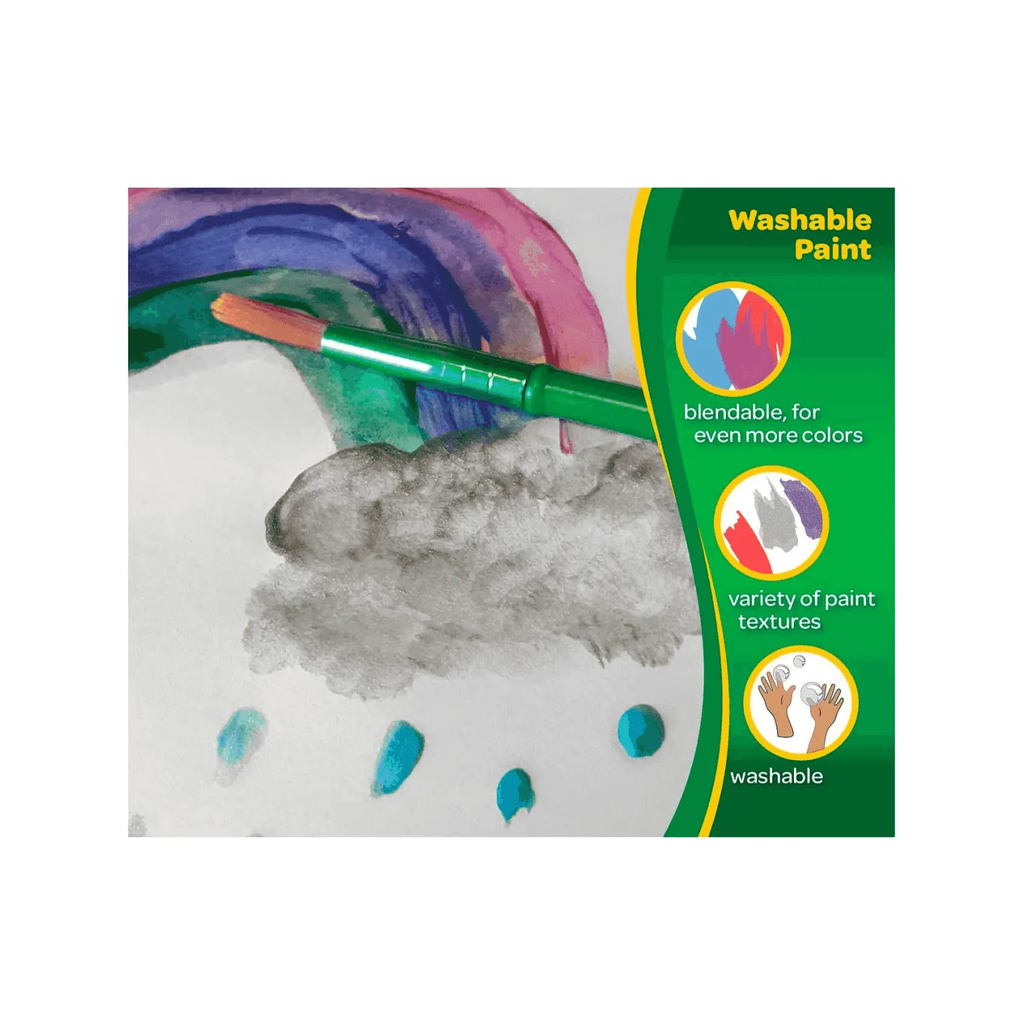 Crayola 5 Pinceles de diferentes colores