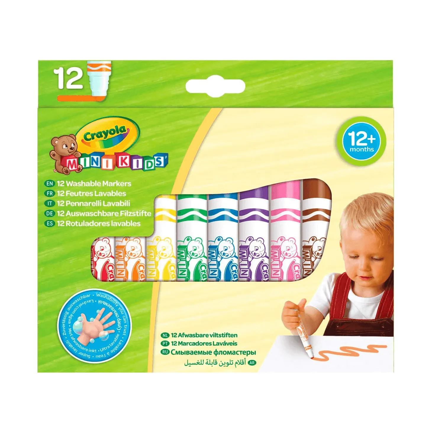 Crayola 12 Rotuladores Lavables Mini Kids