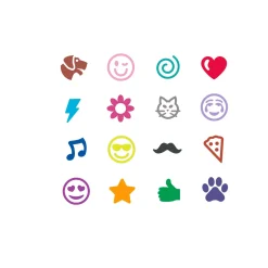 CRAYOLA 16 Rotuladores Lavables con Punta Plantilla Pip Squeaks