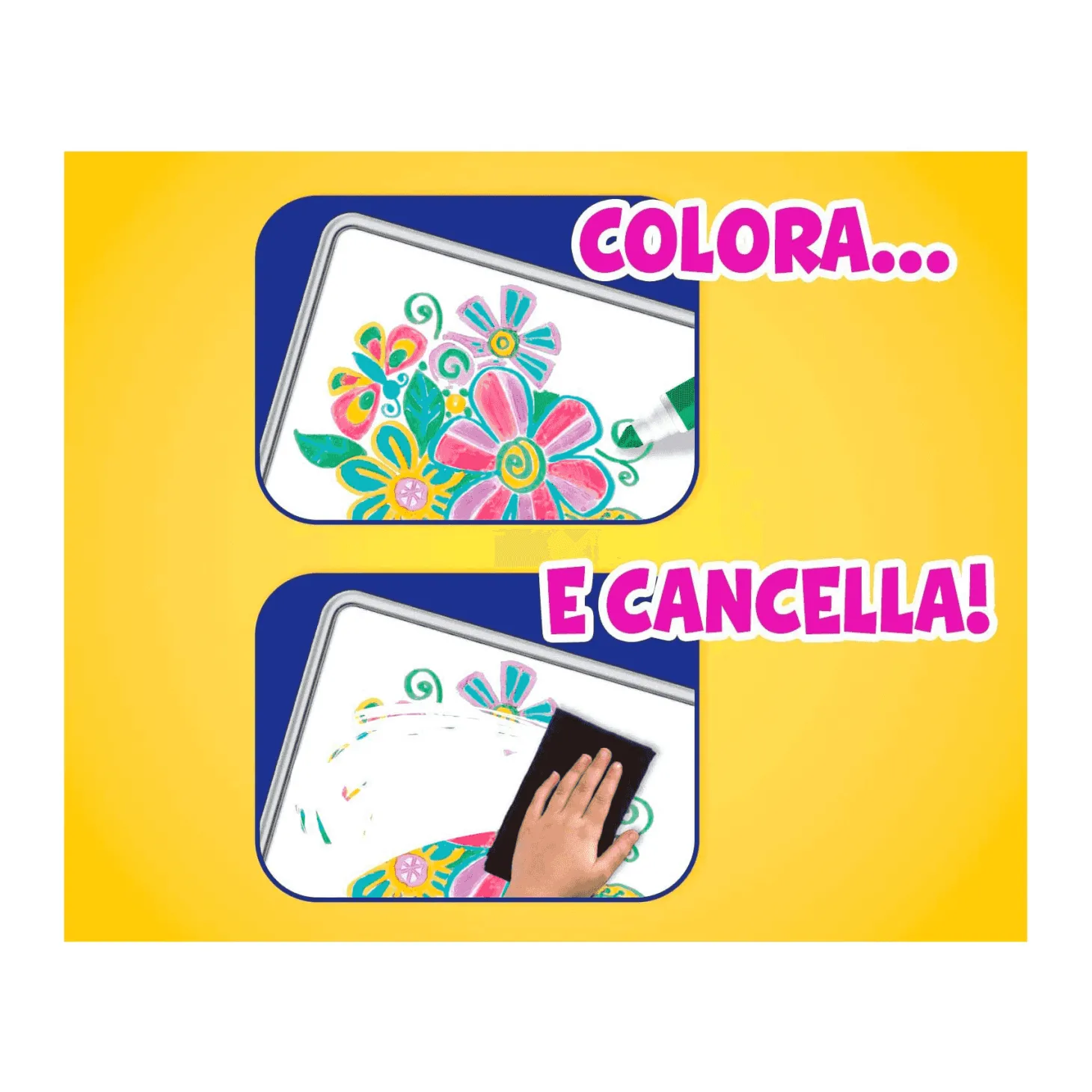 Crayola Set 8 Rotuladores Lavables para Pizarra Blanca