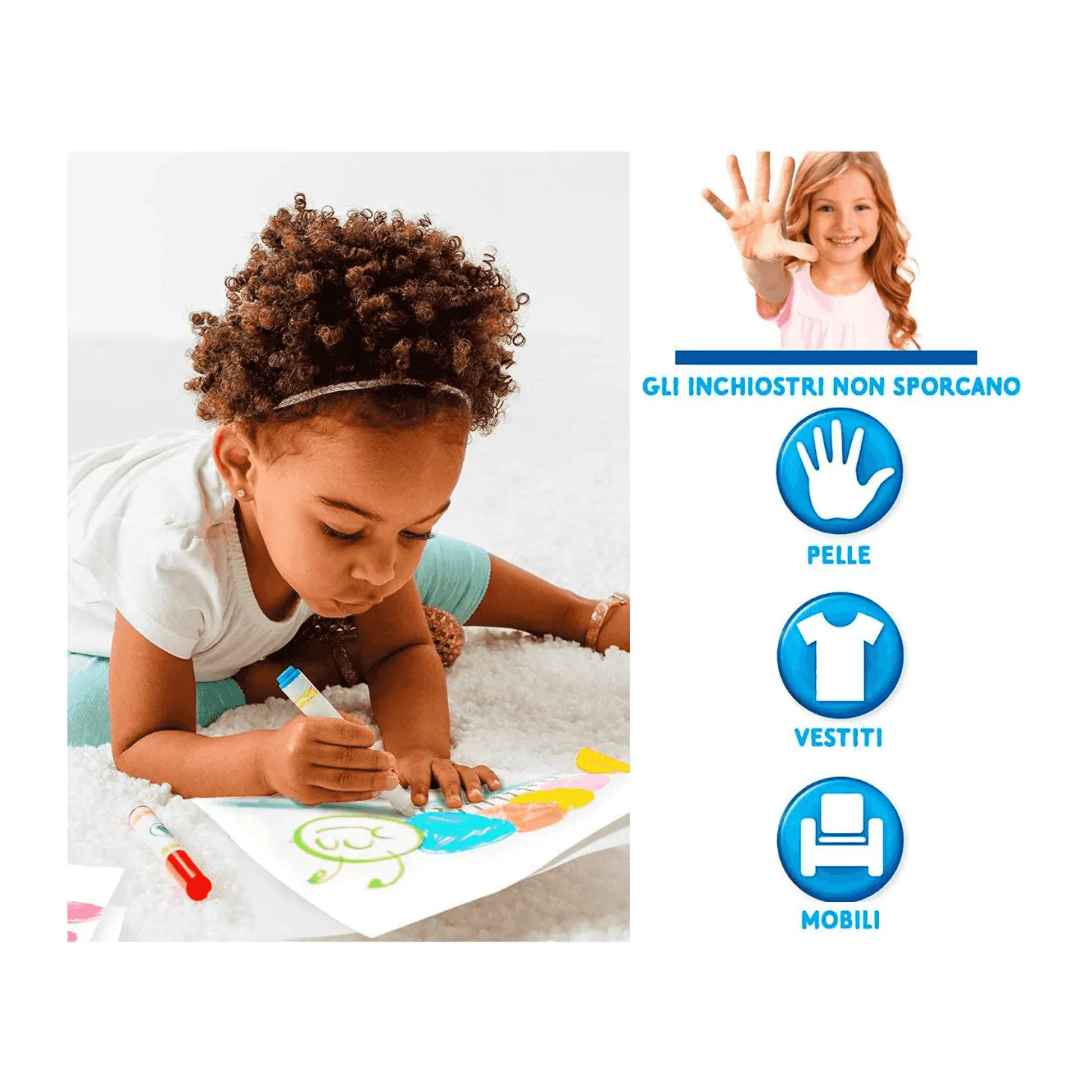 Crayola Wonder Colorea sin manchas 10 Rotuladores