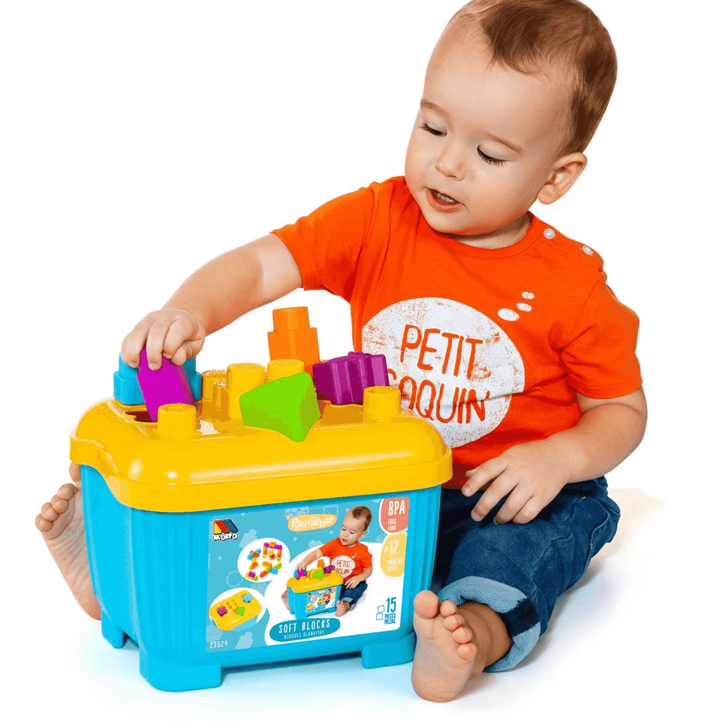 Cubeta Bloques Infantil Molto