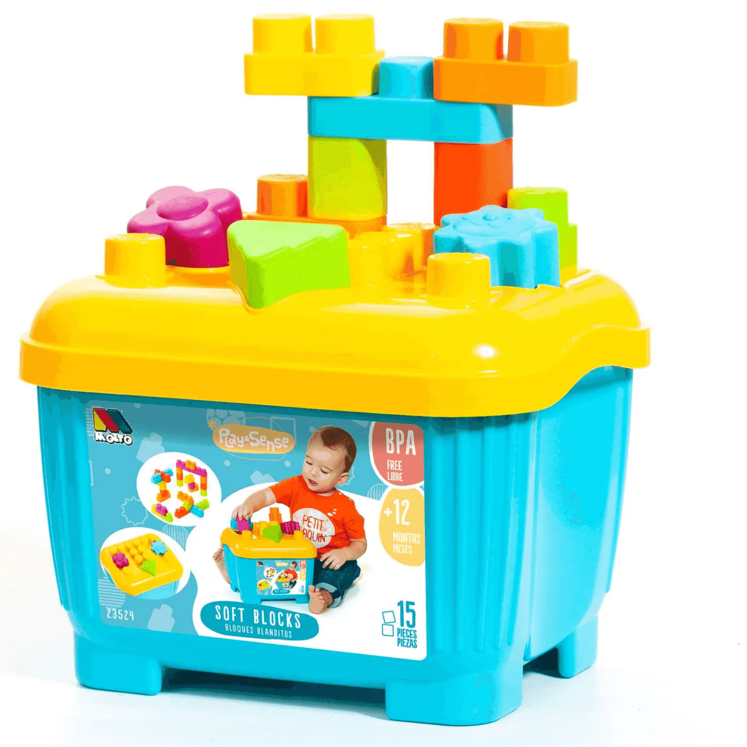 Cubeta Bloques Infantil Molto