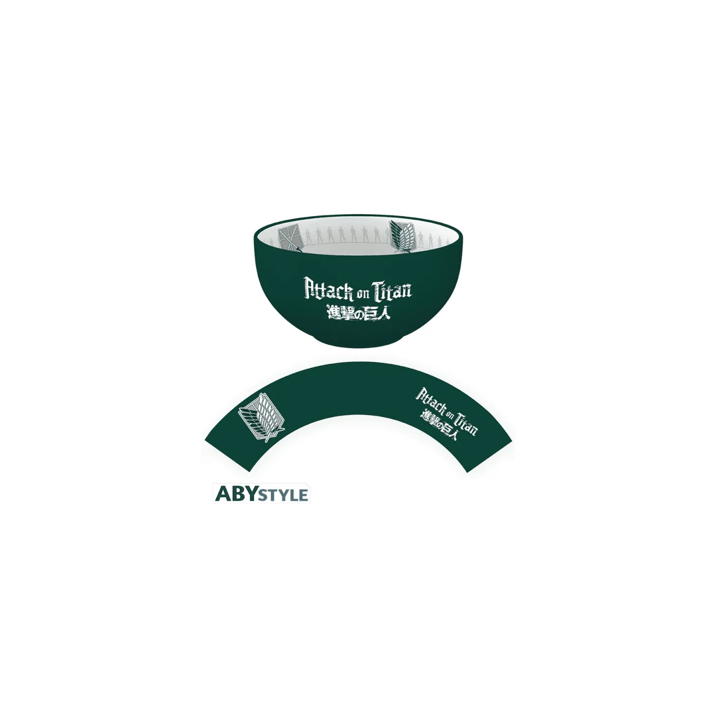 Cuenco Ataque a los Titanes 600 ml – ¡Defiende la Muralla con Cada Comida!