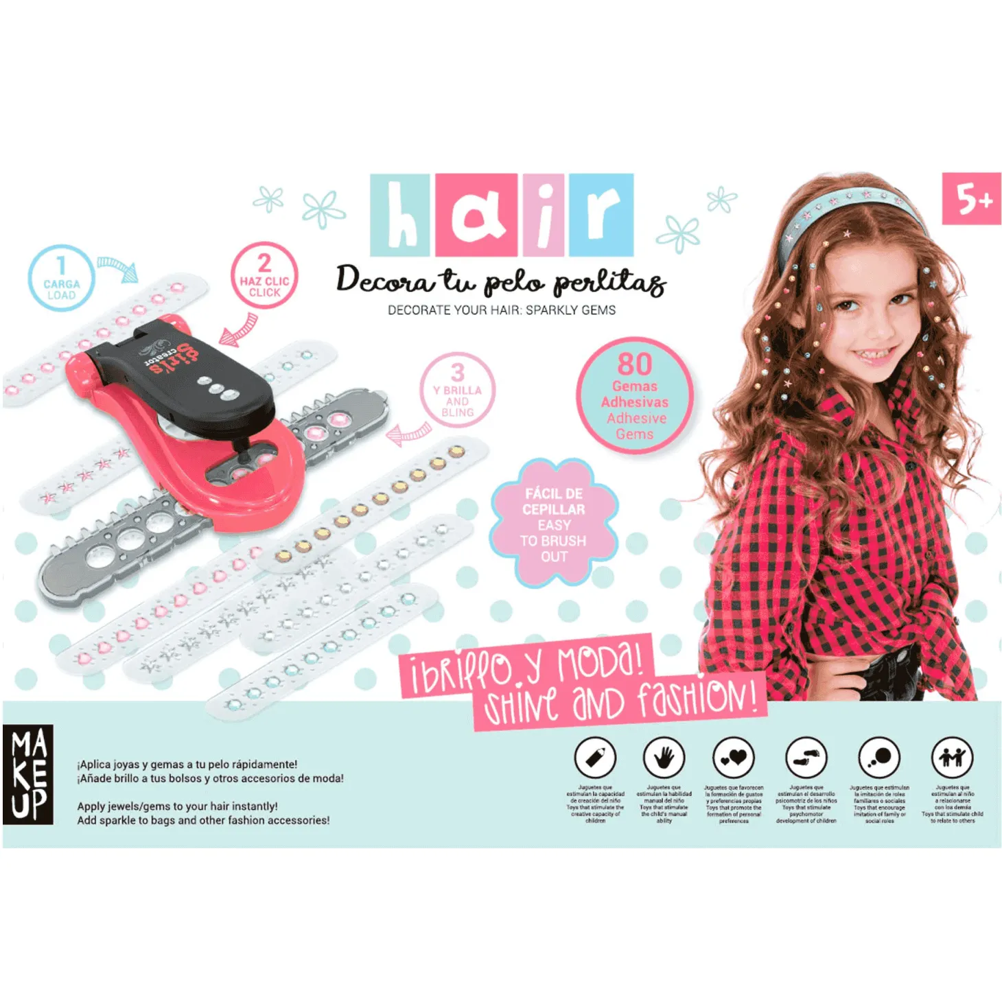 Decora tu Pelo Perlitas Juego de Mesa Make Up Planet