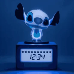 Despertador con luz nocturna 3D Disney Stitch Lexibook