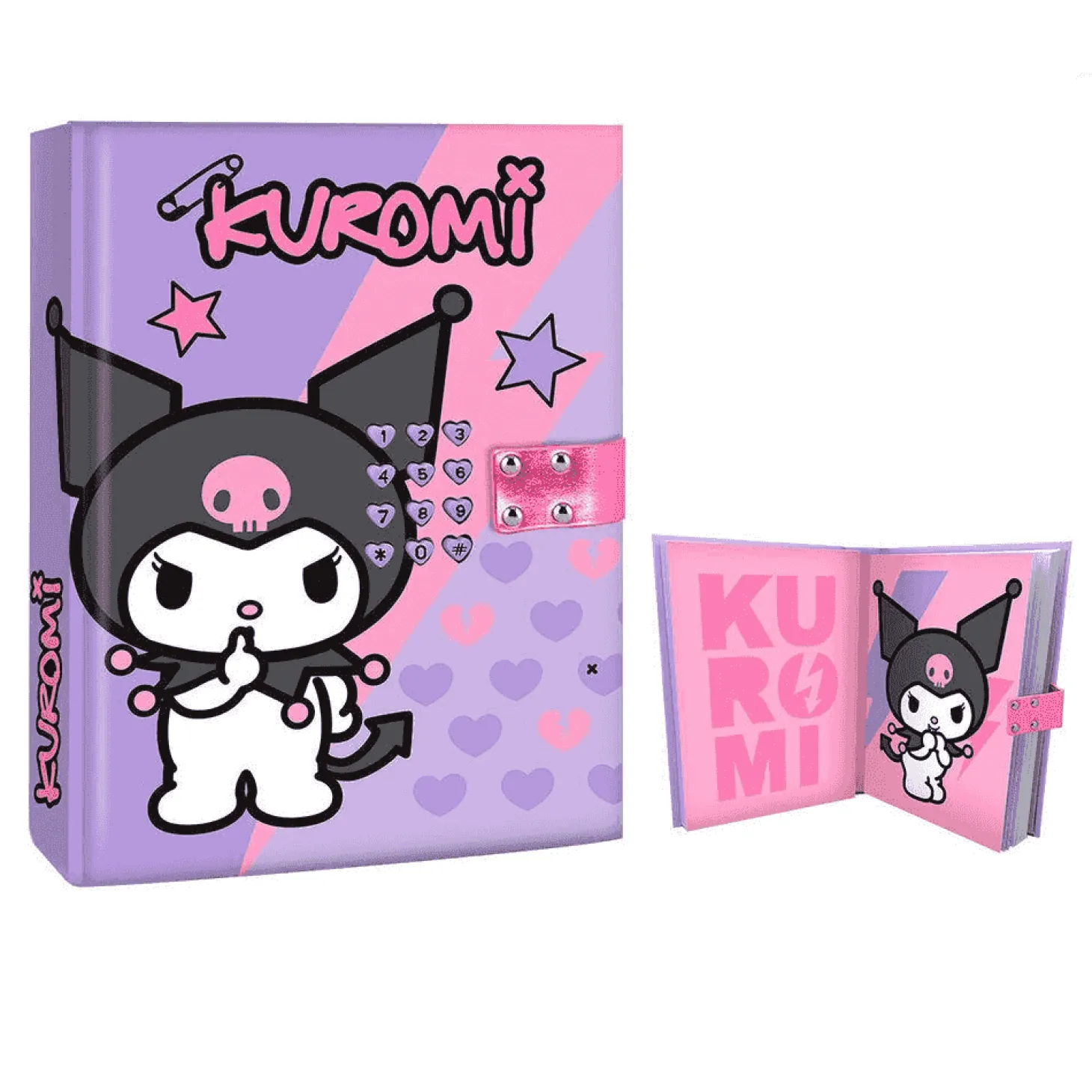 Diario Secreto Kuromi con Sonido, Luz y Código