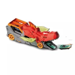 Dino Lanzador con Coche de Metal Surtido