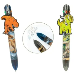 Dino World Bolígrafo Gel 6 Colores