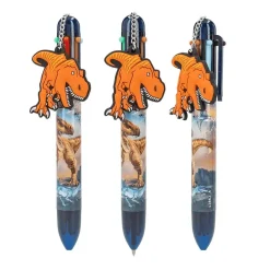 Dino World Bolígrafo Gel 6 Colores