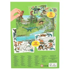 Dino World Con Pegatinas En Relieve