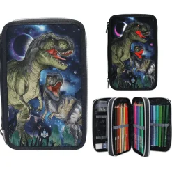 Dino World estuche triple LED Galaxy