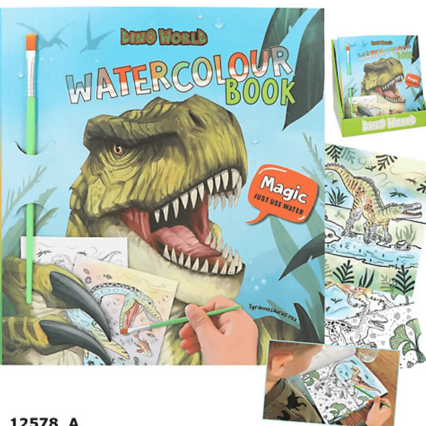 Dino World Libro De Acuarelas
