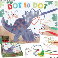 Dino World Libro De Colorear Punto A Punto