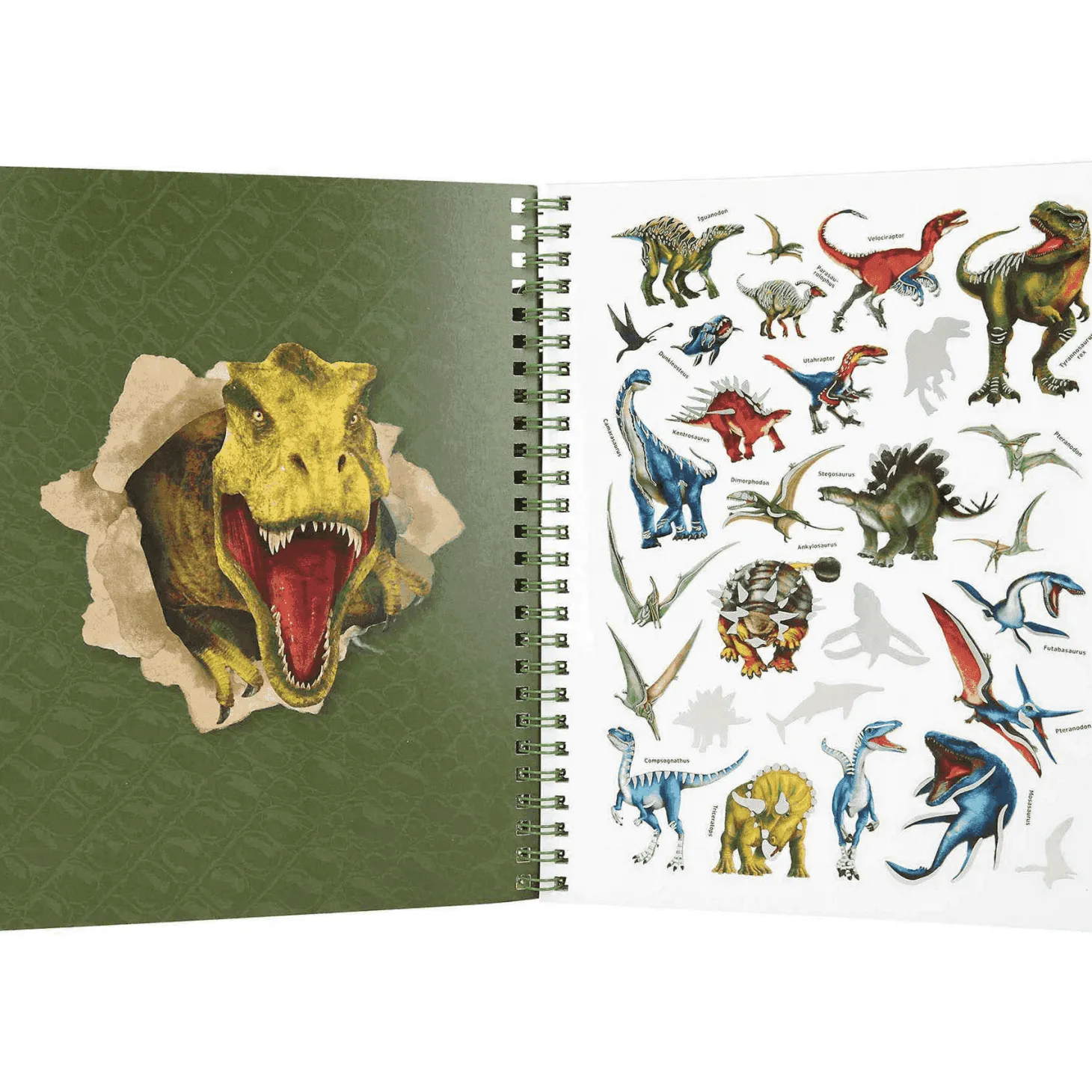 Dino World Libro De Colorear Con Lápices