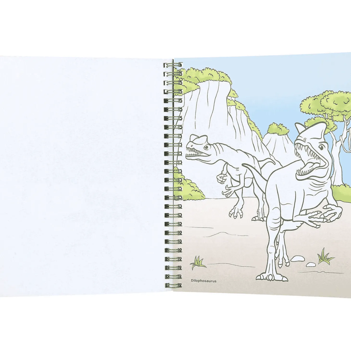 Dino World Libro De Colorear Con Lápices