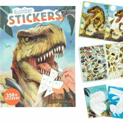 Dino World Libro De Pegatinas Por Numero