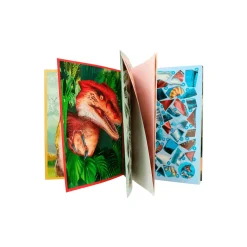 Dino World libro de pegatinas por números