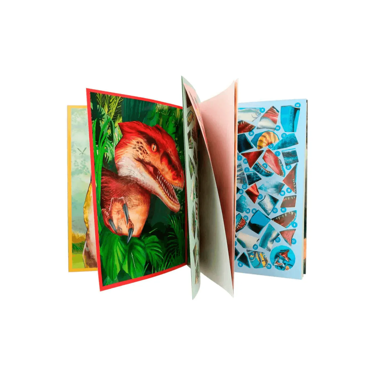 Dino World libro de pegatinas por números