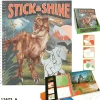 Dino World Libro Para Colorear Stick & Shine