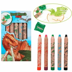 Dino World Mini Dino Lapices De Colores