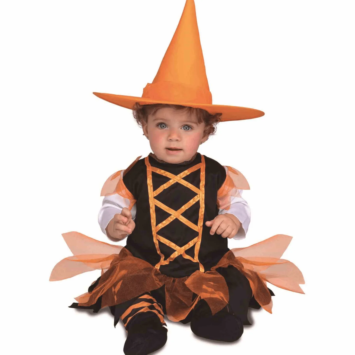 Disfraz Bebé Brujita Naranja 12-24 Meses