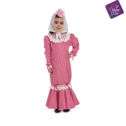 Disfraz Bebé Madrileña Rosa Talla 7 a 12 meses