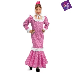 Disfraz Bebé Madrileña Rosa Niña Talla de 1 a 2 años