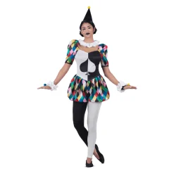 Disfraz de Arlequina adulto talla XL