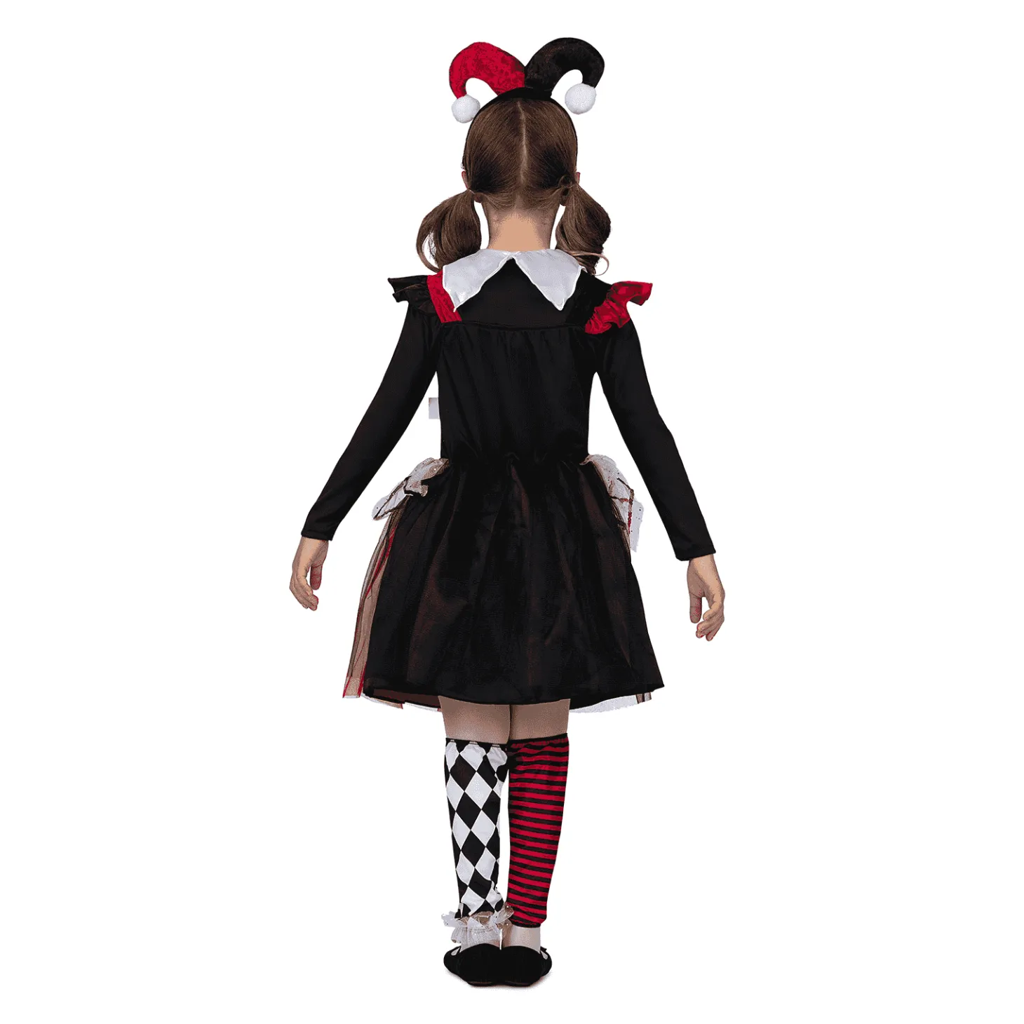 Disfraz de Arlequina roja 10-12 años infantil