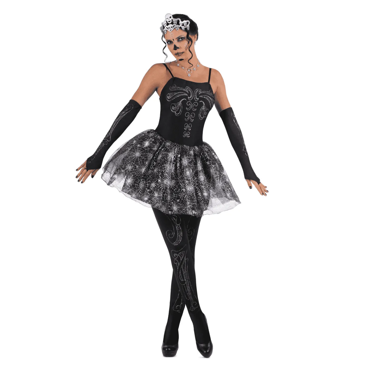 Disfraz de Bailarina esqueleto adulto talla L