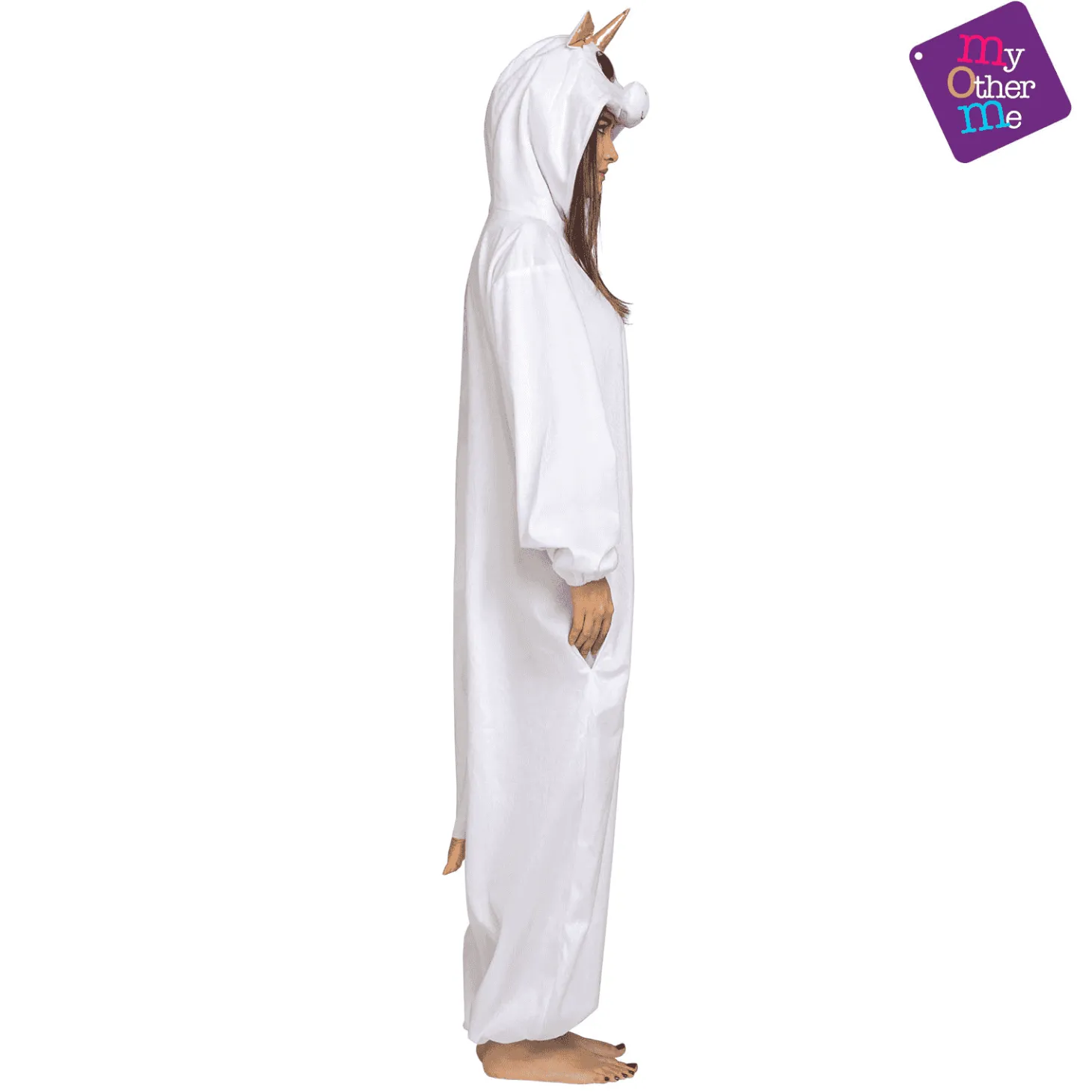 Disfraz de Big eyes unicornio blanco 10-12 años infantil