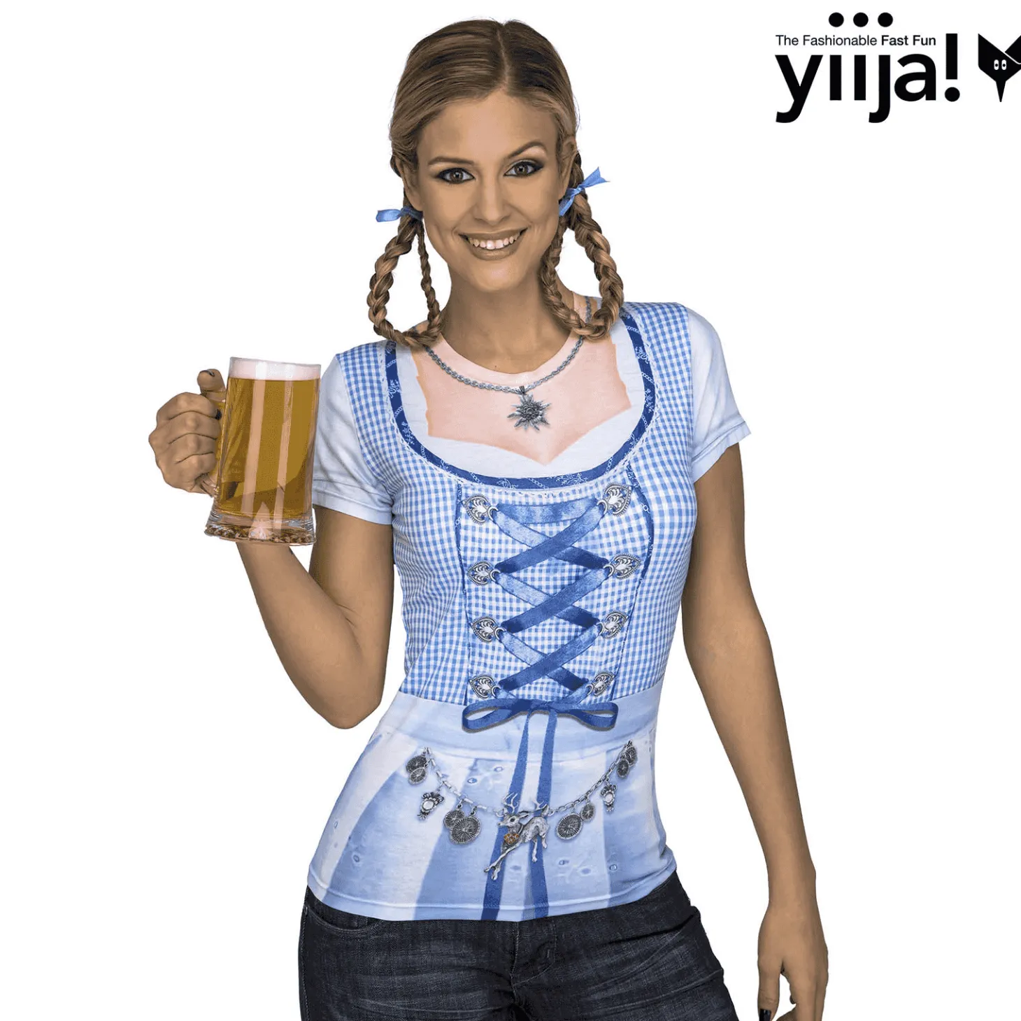 Disfraz de Blue oktoberfest lady adulto talla M