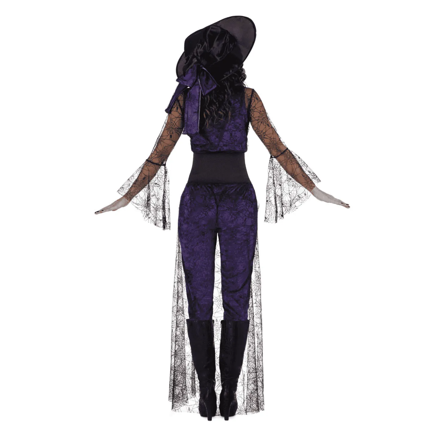 Disfraz de Bruja del aquelarre morada adulto talla L