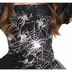 Disfraz de Bruja Telaraña Plateada Infantil T. 3-4