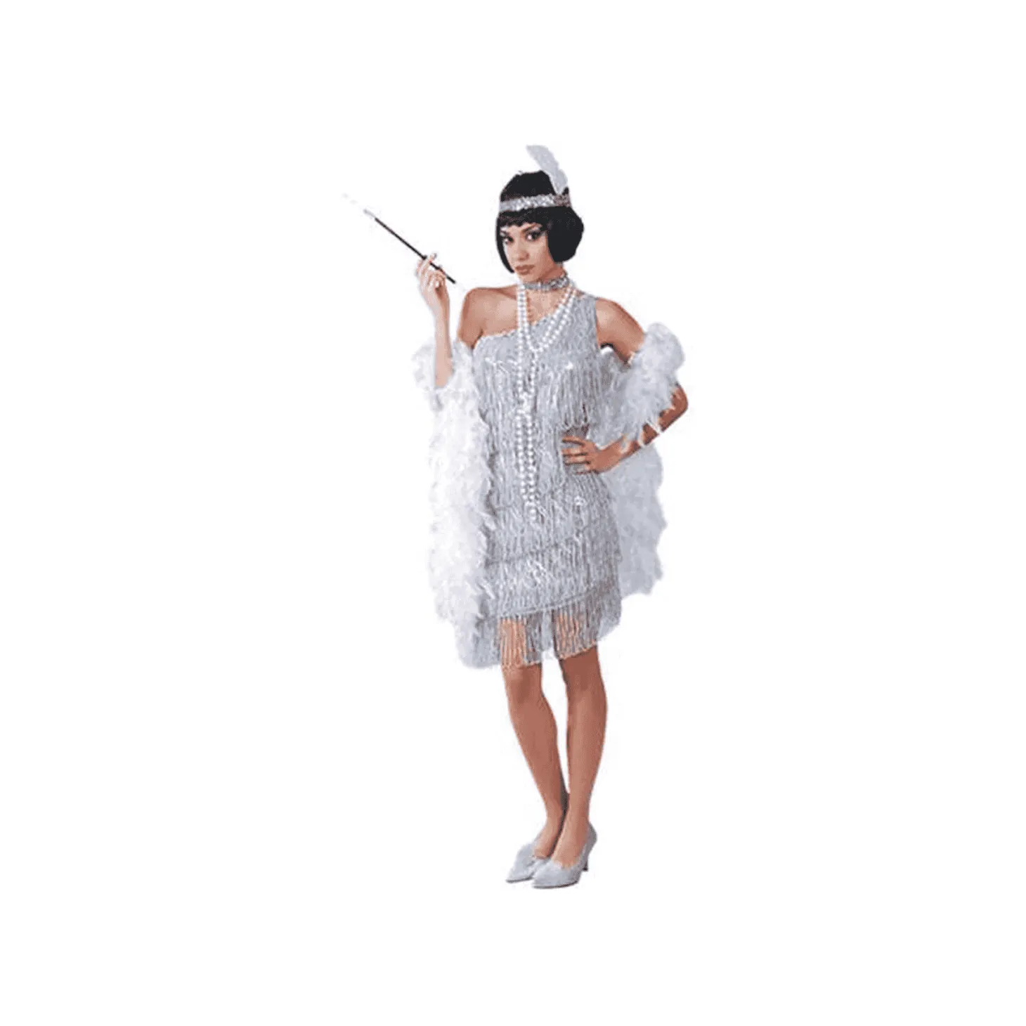 Disfraz De Charlestón Plata Adulto
