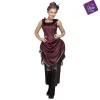 Disfraz de Chica saloon rosa adulto talla ML