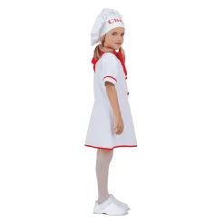 Disfraz de Cocinera talla 5-6 años – Ideal para carnaval, fiestas y eventos divertidos