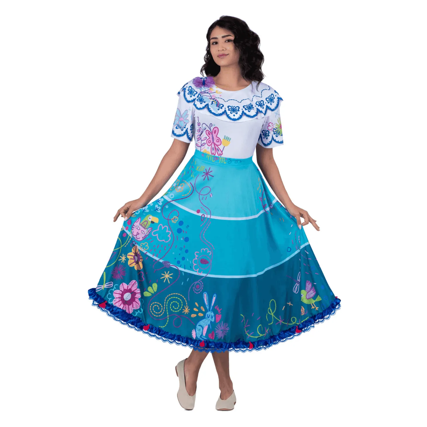 Disfraz de Colombiana adulto talla M