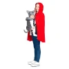 Disfraz de Cubremochila caperucita y lobito one siz adulto talla TALLA ÚNICA