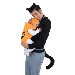Disfraz de Cubremochila gato y calabaza one size ad adulto talla TALLA ÚNICA